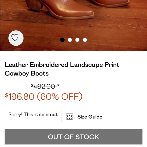 Nasty gal cowgirl boots! Wore once - Picture 2 of 2